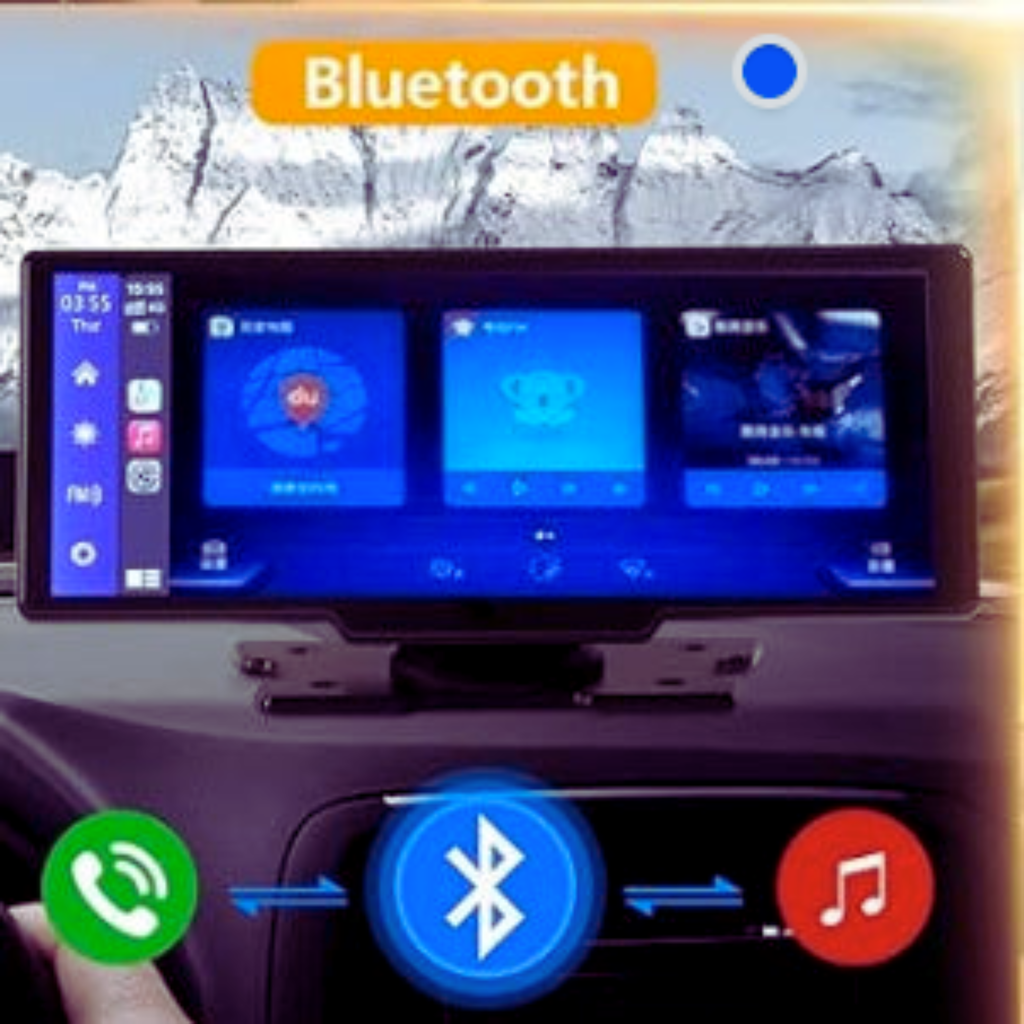 DriveView™ 9.3" Wireless CarPlay & Android Auto Screen – 2.5K DVR, GPS, Bluetooth & FM Radio