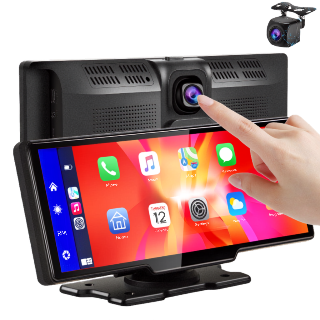 DriveView™ 9.3" Wireless CarPlay & Android Auto Screen – 2.5K DVR, GPS, Bluetooth & FM Radio